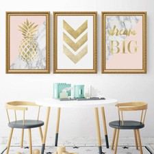 Black & Gold NEU verzierter Shabby Chic Bild Foto Poster Rahmen Online Frames