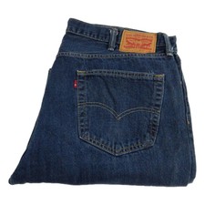 Levi 559 Jeans entspannt gerade blaue Taille 42 Bein 32 W42 L32 Reißverschluss (P8486)
