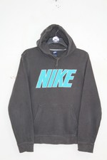 NIKE VINTAGE BESTICKT SPELL OUT HOODIE SWEATSHIRT, RETRO, GRÖSSE: MITTEL