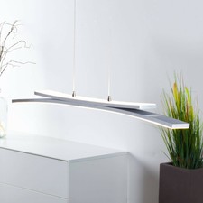 LED Pendelleuchte Esszimmer Deckenlampe Hängeleuchte 3350 lm Up/Downlight Alu