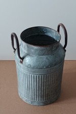 Milchkanne Deko Garten Wohnung Shabby Vintage Loft Industrie Blech Verzinkt Toll