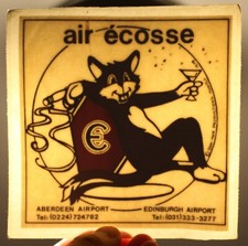 Vintage Air Ecosse (Schottland) Tomcat Airline Fenster Sticker