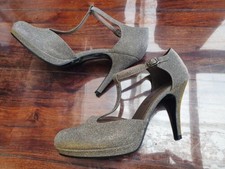 Schuhe, Pumps, Riemchenpumps Gr.41 Tamaris glitzer