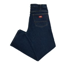 Dickies Jeans blau Denim normale gerade Passform Herren 32W 30L Reißverschluss fliegen