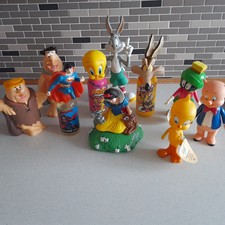 VINTAGE JOBSET BLASENBADFLASCHEN WB, Disney, Flintstones, Superman, Bugs