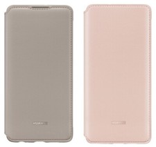 Huawei Original Wallet Cover Huawei P30 - P30 Pro Schutzhülle Case Rosa / Khaki