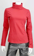 Patrizia Dini Rollishirt Gr. 34/36/38/40/42 Rot Langarm Rollkragen-Pullover Neu