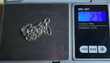 Bruchgold Altgold 333 Weißgold Gold 44 cm Kette 2,74 Gramm Schmuck