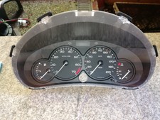 9492 Tacho Kombiinstrument Peugeot 206 2 Stecker Jaeger 9641573780 130000 km 