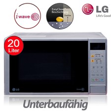 LG Mikrowelle Stand Unterbau 20 Liter iWave 800W Silber 7 Programme Display NEU