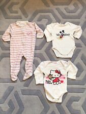 Bekleidungspaket Bodys Schlafanzug 7 Teile +Strumpfhosen Mädchen Gr.74/80 (#36)