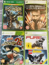 5x Xbox 360 Spielepaket: Pure/LEGO Batman, X-Men Wolverine, Naruto 2, Bio Shock