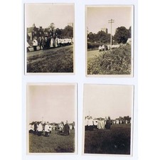 COPLE Betten; Weihe der Kirchhof Erweiterung - 4x Vintage Fotos c1930er