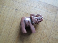 kleiner süßer Edelstein Figur Glücks Elefant Elephant Tier chen Rot Jaspis Achat