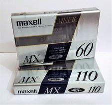MAXELL MX 60/110 - 2 Stück - Position Metall - Kassetten - Vintage - NEU+OVP