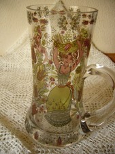 Henkel Trink Glas mit sehr schönen Bildern und Farben unbenutzt