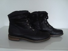 Stiefelette RIEKER Gr. 40, Glattleder Farbe: schwarz