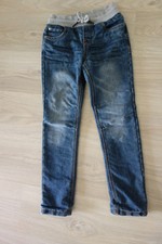 blaue Jeans Gr. 146 Takko Chapter Young Jogpants Thermo Hose Jungen Top!
