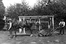 Yvm-90 Horse Drawn Rasenmäher, unbekannten Ort. Foto