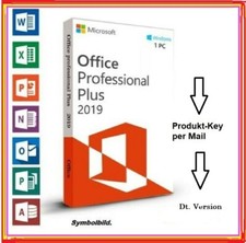   Microsoft Office 2019 Professional Plus - für Windows 10 & Windows 11 BÜRO