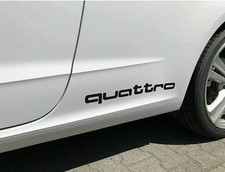 2 x Audi Quattro Aufkleber 20cm / Tuning / Sticker 