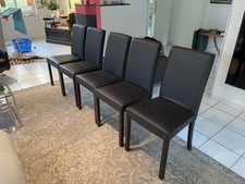 Wohnzimmerstühle, Esszimmerstühle, Stühle, 6 Stück, hochwertiges Kunstleder