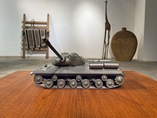 Panzer Tank Holz Mechanik Gmbh Bundeswehr Ehrengeschenk Vintage Lehrmodell 1:20