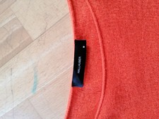 Hallhuber Damen Pullover Strickpullover 100% Kaschmir Cashmere, Gr.M, orange