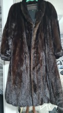 Luxus Nerz Mantel Nerzmantel Dunkelbraun Gr:38-40 Top Zustand