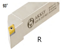 Akko SDJCR 3232 P11 Klemmhalter Drehstahl 32x32 für DCMT 11T3..