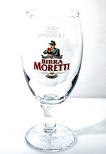 Birra Moretti Bier, Italiana Bierglas 0,2, Pokalglas "Grande Italia"