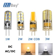 5X 10X Set G4 LED Warmweiß 1W 2W 3W Leuchtmittel AC / DC 12V HalogenLampe