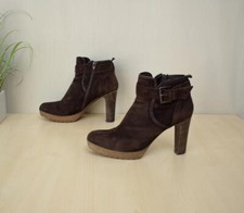 tolle Manas Wildleder High Heel Stiefeletten Gr. 40
