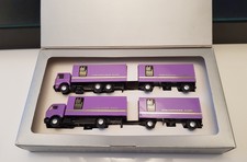 HERPA Werbe-Set MAN F8 / MERCEDES NG " del mod INTERNATIONAL "  1:87 H0 neu 1989