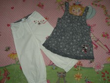 Sommer Set Träger Hängerchen Tunika Hose Disney C&A Minnie Mouse Maus 122 128