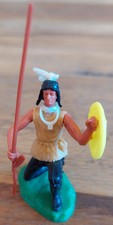 Original Hausser Elastolin 5 cm Steckfigur beweglich Indianer kniend 2