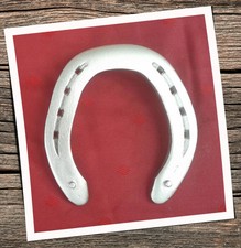 3 silberne Hufeisen  Glücksbringer Hochzeit Geburtstag Pferd Bastler Spieleisen