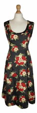 H&m Damen Vintage Style Fünfziger Blumenmuster Langes Sommer Kleid, UK 8, 10, 12, 14, 18
