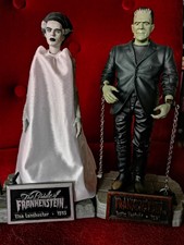Figuren FRANKENSTEIN Monster & Braut Boris Karloff 1931 Elsa 1935Horror +DVD