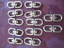 Wirbel Edelstahl A4, Konvolut, 12 Stück, 6mm, WLL 250 Kg-NEU ! TOP! Superpreis !