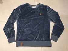 Naketano Sweatshirt Pulli Sweater Samt, blau türkis