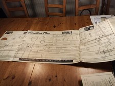 alter original Bauplan Segelflugmodell, CIRRUS v. Graupner -  70er Jahre
