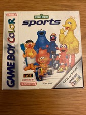 Nintendo Gameboy Color sessme Street Sport Boxed Inst GWO Kostenlose UK Post