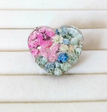 Handmade Baby-Atem Harz Brosche Pin Abzeichen botanische Hochzeit Corsage Geschenk