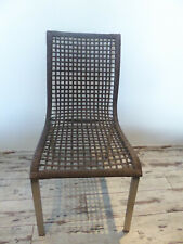 Toller Stuhl in braun mit Edelstahl neuwertig 