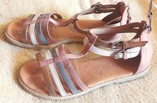 Geox Riemensandalen Geox Ledersandalen Mädchensandalen Leder rosé 35