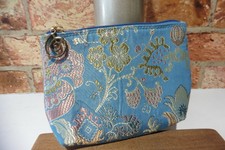 Ursula Mascaro Menorca blau Gobelin Geldbörse Gold Hardware