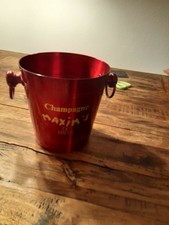 Sektkühler "Maxim's de Paris", rot, emailliert (Oxford)