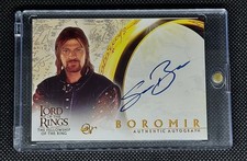 SEAN BEAN BOROMIR AUTOGRAMM TOPPS KARTE LOTR GEMEINSCHAFT DES RINGS FOTR