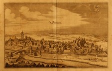 SIMMERN-Matth.Merian d.ä.- KSt.aus "Topographia Germaniae 1642-50"